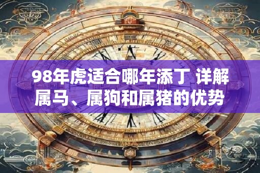 98年虎适合哪年添丁 详解属马、属狗和属猪的优势