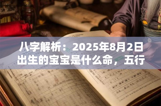 八字解析：2025年8月2日出生的宝宝是什么命，五行缺什么