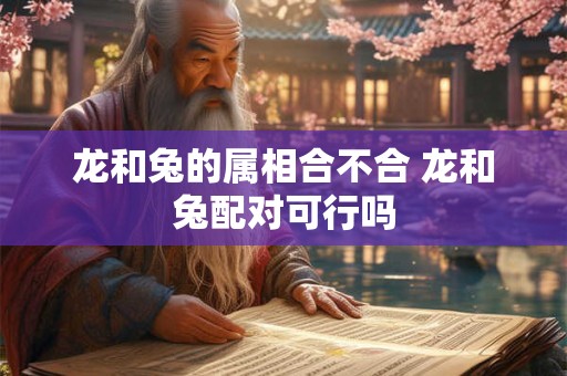 龙和兔的属相合不合 龙和兔配对可行吗
