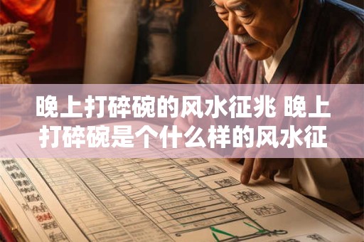 晚上打碎碗的风水征兆 晚上打碎碗是个什么样的风水征兆