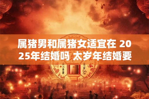 属猪男和属猪女适宜在 2025年结婚吗 太岁年结婚要注意什么