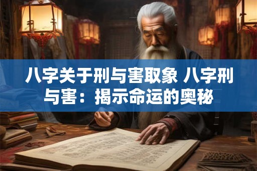八字关于刑与害取象 八字刑与害：揭示命运的奥秘