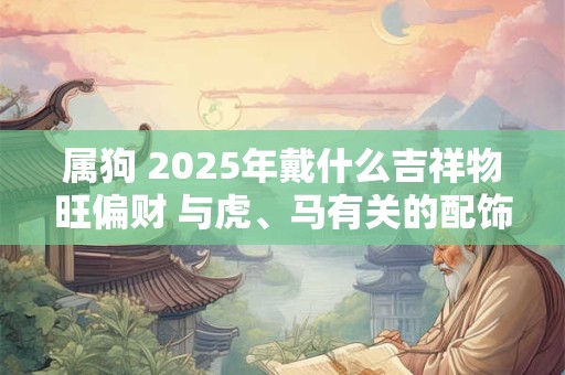 属狗 2025年戴什么吉祥物旺偏财 与虎、马有关的配饰