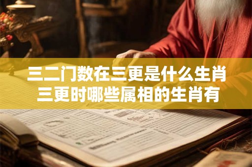 三二门数在三更是什么生肖 三更时哪些属相的生肖有三二门数