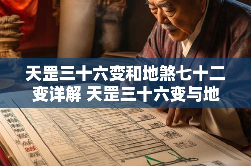 天罡三十六变和地煞七十二变详解 天罡三十六变与地煞七十二变的区别