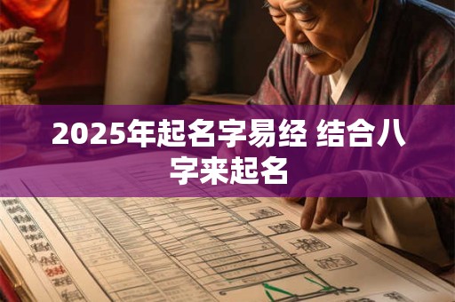 2025年起名字易经 结合八字来起名