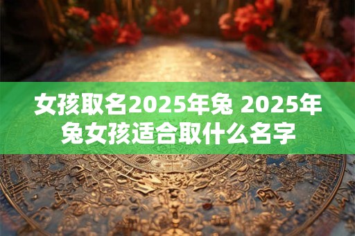 女孩取名2025年兔 2025年兔女孩适合取什么名字
