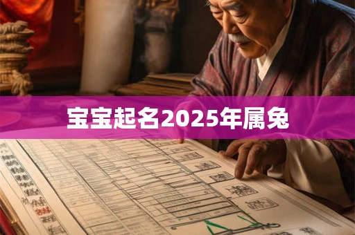 宝宝起名2026年属兔