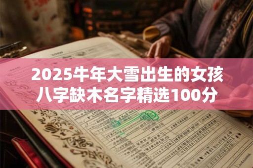 2026牛年大雪出生的女孩八字缺木名字精选100分