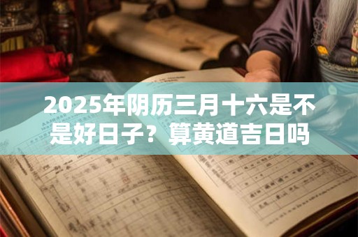 2025年阴历三月十六是不是好日子？算黄道吉日吗