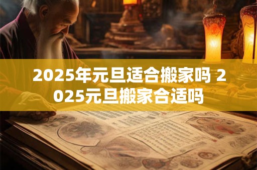 2025年元旦适合搬家吗 2025元旦搬家合适吗