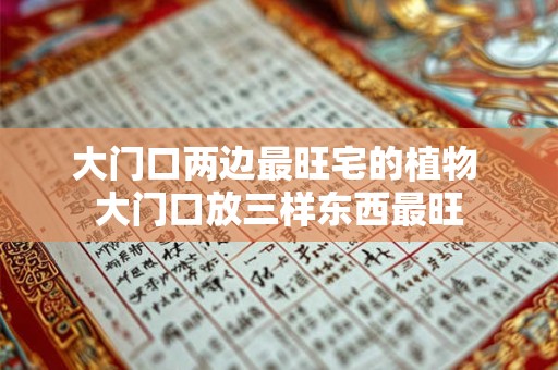 大门口两边最旺宅的植物 大门口放三样东西最旺