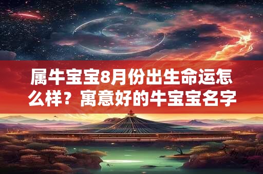 属牛宝宝8月份出生命运怎么样?寓意好的牛宝宝名字 属牛宝宝8月份出生命运怎么样?寓意好的牛宝宝名字