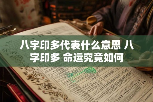 八字印多代表什么意思 八字印多 命运究竟如何