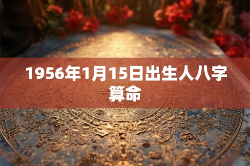 1956年1月15日出生人八字算命 1956年1月15日出生人八字算命