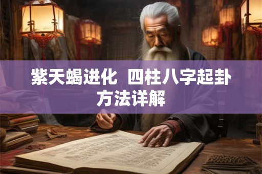 紫天蝎进化  四柱八字起卦方法详解