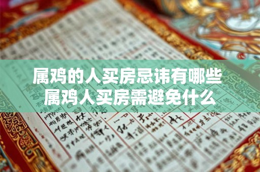 属鸡的人买房忌讳有哪些 属鸡人买房需避免什么