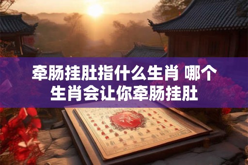 牵肠挂肚指什么生肖 哪个生肖会让你牵肠挂肚