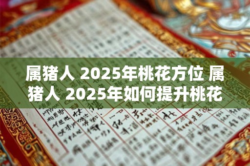 属猪人 2025年桃花方位 属猪人 2025年如何提升桃花运
