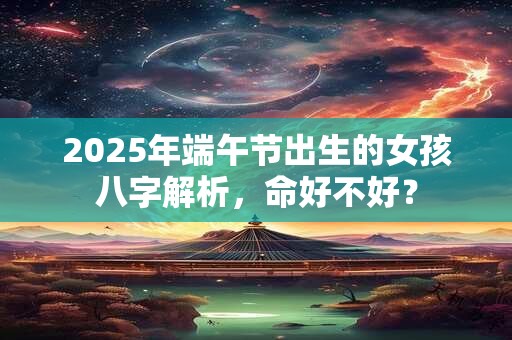 2025年端午节出生的女孩八字解析，命好不好？