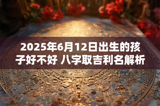 2025年6月12日出生的孩子好不好 八字取吉利名解析