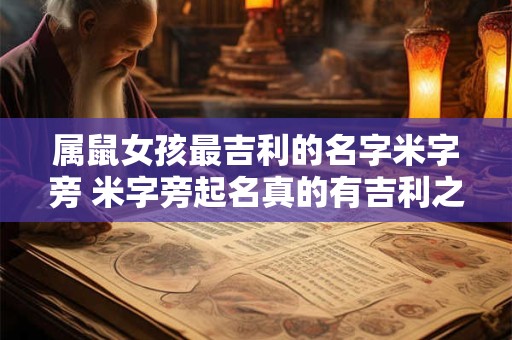 属鼠女孩最吉利的名字米字旁 米字旁起名真的有吉利之说吗