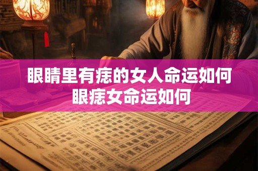 眼睛里有痣的女人命运如何 眼痣女命运如何