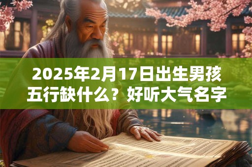 2025年2月17日出生男孩五行缺什么？好听大气名字