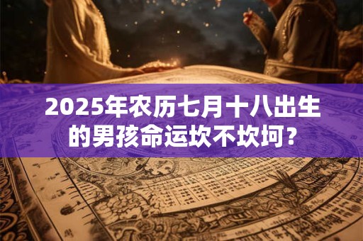 2025年农历七月十八出生的男孩命运坎不坎坷? 2025年农历七月十八出生的男孩命运坎不坎坷?