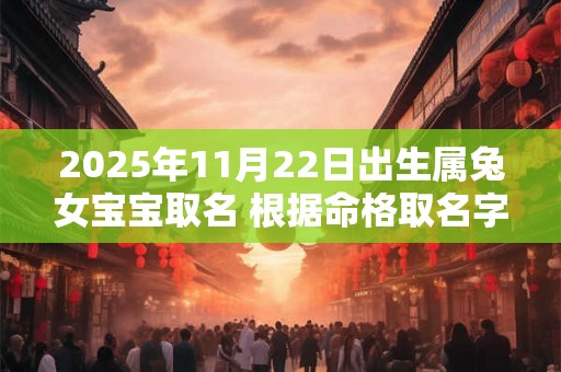 2025年11月22日出生属兔女宝宝取名 根据命格取名字