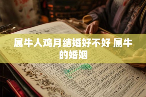 属牛人鸡月结婚好不好 属牛的婚姻