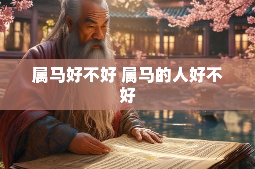 属马好不好 属马的人好不好