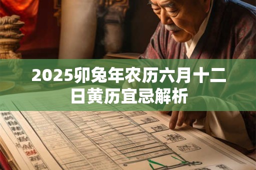 2025卯兔年农历六月十二日黄历宜忌解析 2025卯兔年农历六月十二日黄历宜忌解析