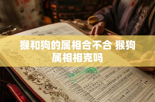 猴和狗的属相合不合 猴狗属相相克吗