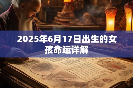 2025年6月17日出生的女孩命运详解