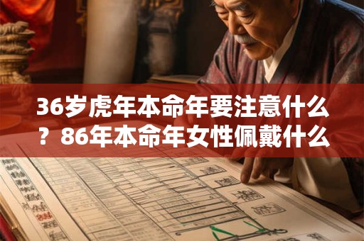 36岁虎年本命年要注意什么?86年本命年女性佩戴什么好? 36岁虎年本命年要注意什么?86年本命年女性佩戴什么好?