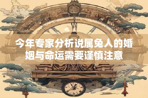 今年专家分析说属兔人的婚姻与命运需要谨慎注意
