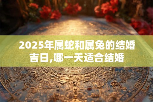 2026年属蛇和属兔的结婚吉日,哪一天适合结婚