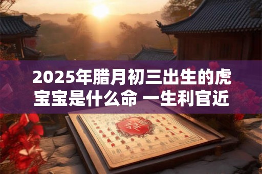 2025年腊月初三出生的虎宝宝是什么命 一生利官近贵