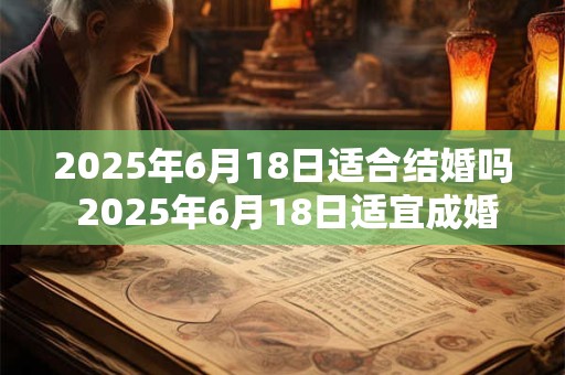 2025年6月18日适合结婚吗 2025年6月18日适宜成婚吗