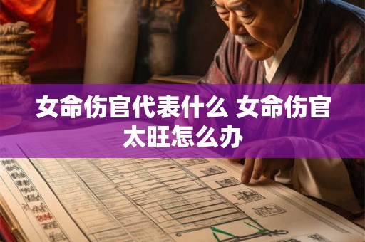 女命伤官代表什么 女命伤官太旺怎么办 女命伤官代表什么 女命伤官太旺怎么办