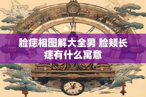 脸痣相图解大全男 脸颊长痣有什么寓意
