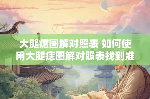 大腿痣图解对照表 如何使用大腿痣图解对照表找到准确位置