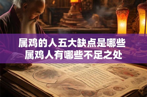 属鸡的人五大缺点是哪些 属鸡人有哪些不足之处