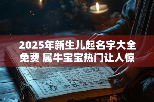 2025年新生儿起名字大全免费 属牛宝宝热门让人惊艳名字