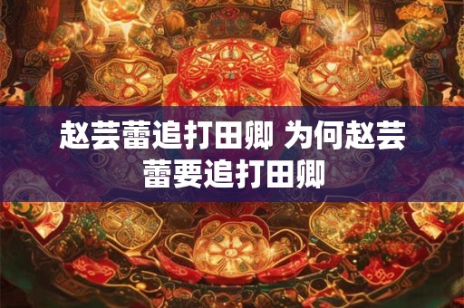 赵芸蕾追打田卿 为何赵芸蕾要追打田卿