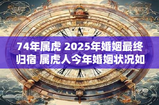 74年属虎 2025年婚姻最终归宿 属虎人今年婚姻状况如何