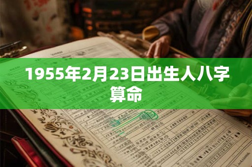 1955年2月23日出生人八字算命