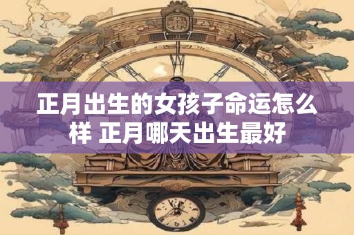 正月出生的女孩子命运怎么样 正月哪天出生最好