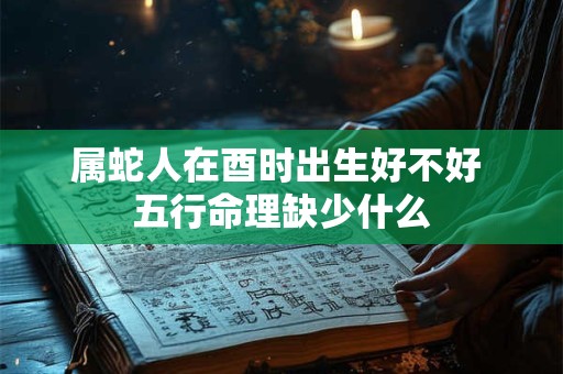 属蛇人在酉时出生好不好 五行命理缺少什么